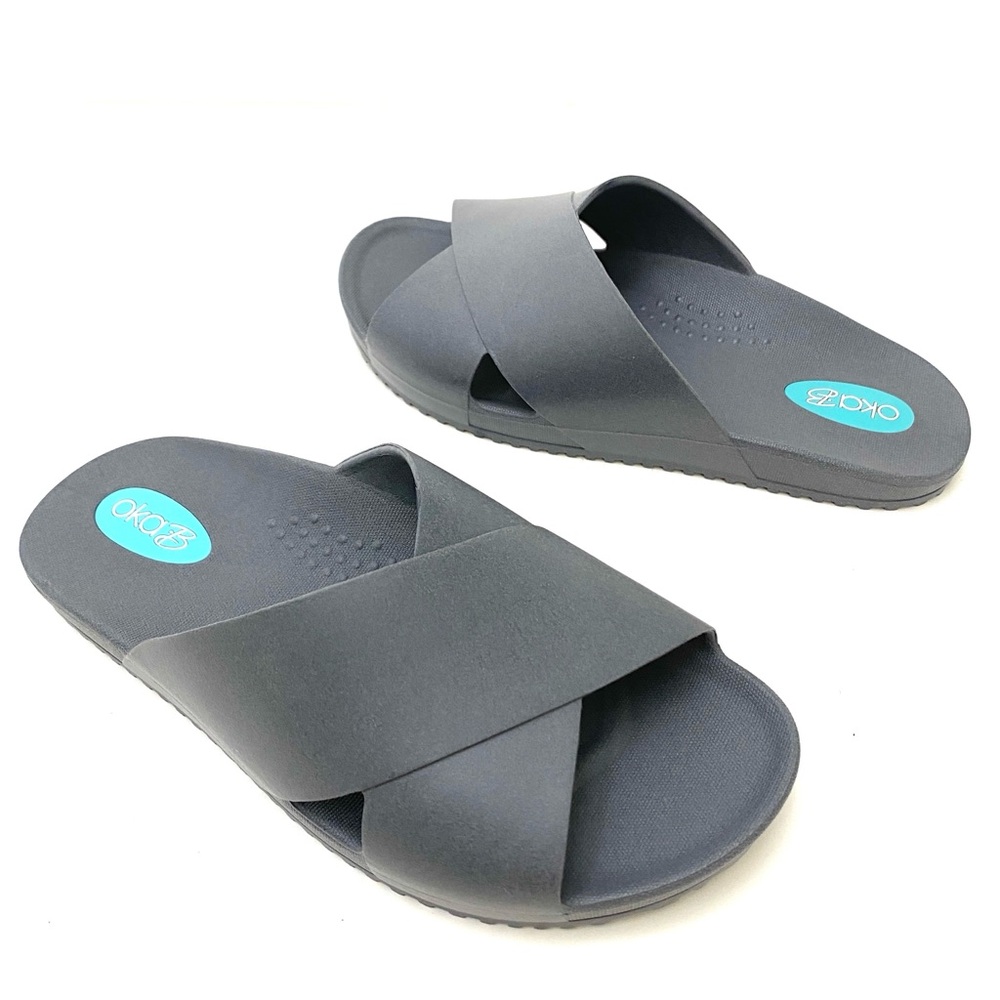 Okabashi Women’s Grey Cruise Slide Sandals